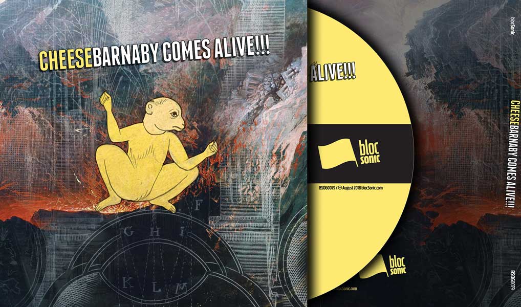 Album art for blocSonic release “Barnaby Comes Alive!!!” by Cheese