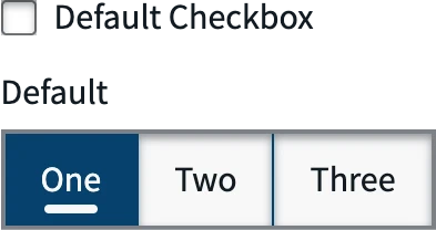A Promenade checkbox above a segmented radio group of three options with the first, One, selected.