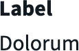 Promenade read-only field: a bold label above its plain, non-editable value.