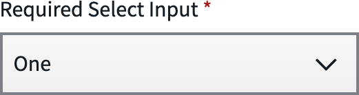 Screenshot of Promenade Select input component