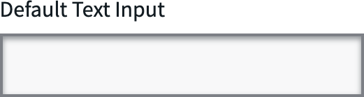 Screenshot of Promenade Text input component